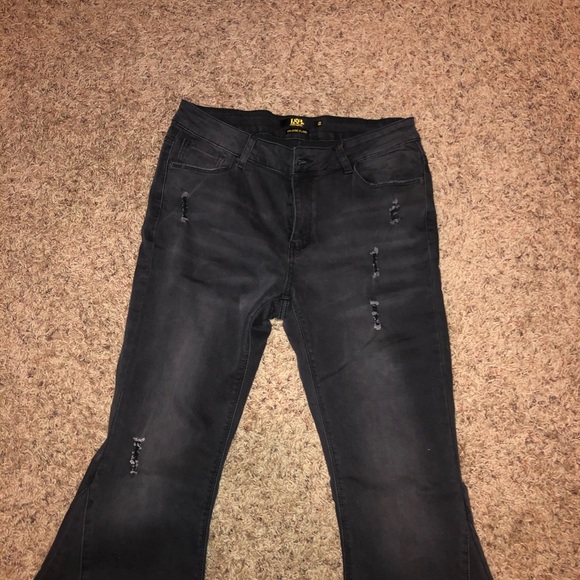 Lucky and Blessed Mid Rise Flares - Picture 2 of 3